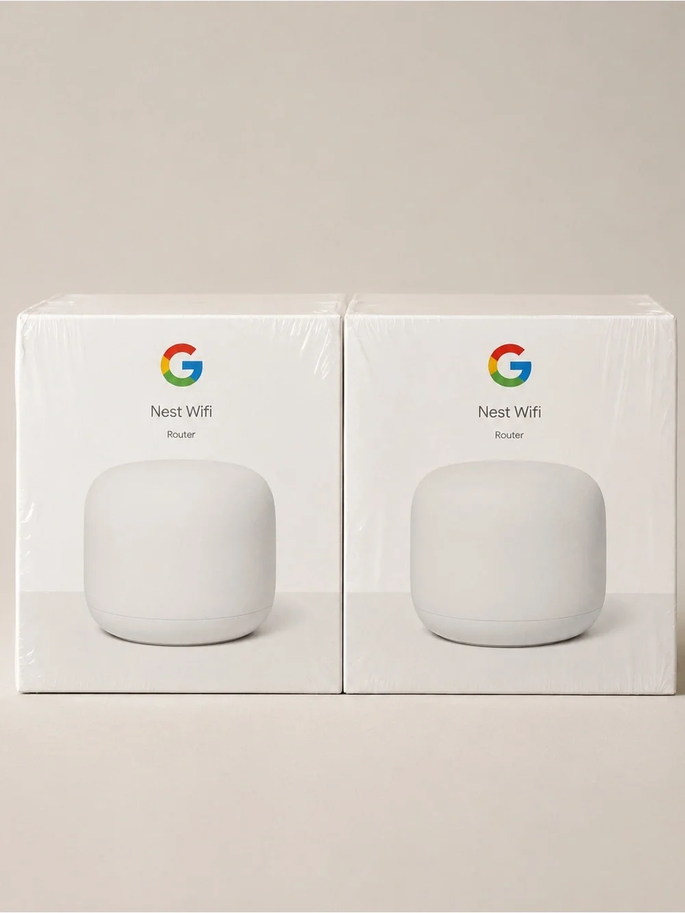 Google Nest Wifi AC2200 Mesh WiFi Routers 2-Pack New Sealed Snow